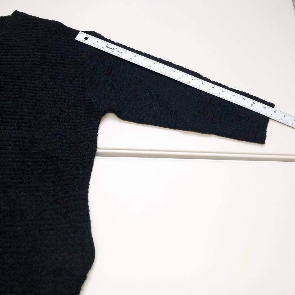 Easel La Women’s Oversized Black Soft Boho Tunic Knit Sweater Dress Size M NWT - Picture 5 of 8